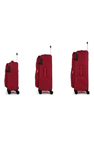 Gabol Cloud 4 – 3-teiliges, erweiterbares, plissiertes Rollkoffer-Set