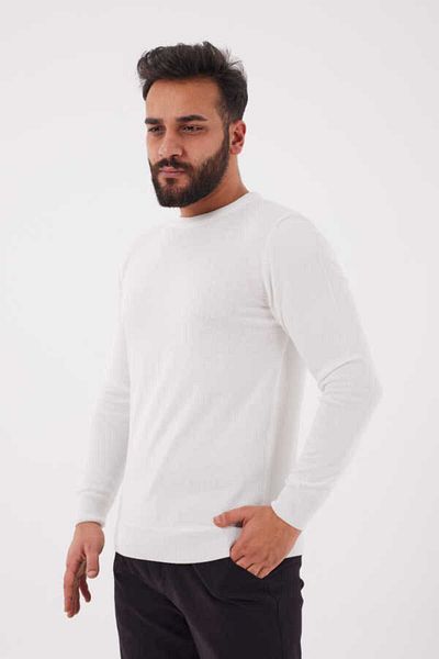 KAPTAN TRİKO Men's Crew Neck Sweater - Cotton, Model 5590