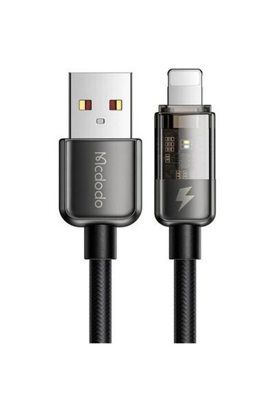 Mcdodo Ca-3140 Lightning Led Işıklı Power Off 3a Hızlı Data/şarj Kablo