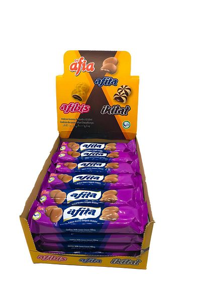 Afia Afita Cocoa Cream Filled Biscuit 24X75 Gr