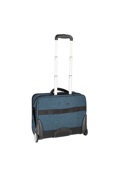 Dermata 41 cm Laptop Fach – 2 Rollen Business Trolley