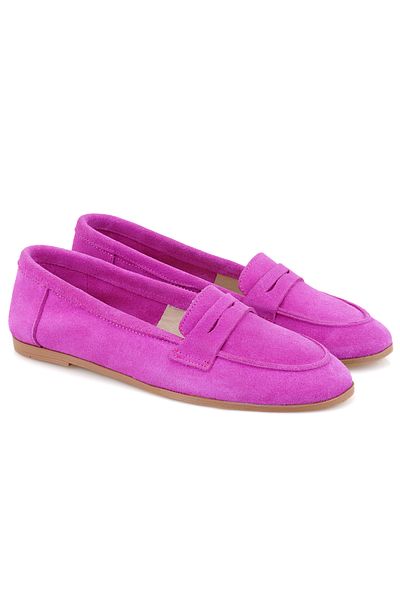 Desa Pantofi de damă roz din piele de căprioară zilnică