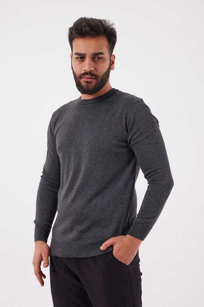 KAPTAN TRİKO Men's Crew Neck Sweater - Cotton, Model 5590