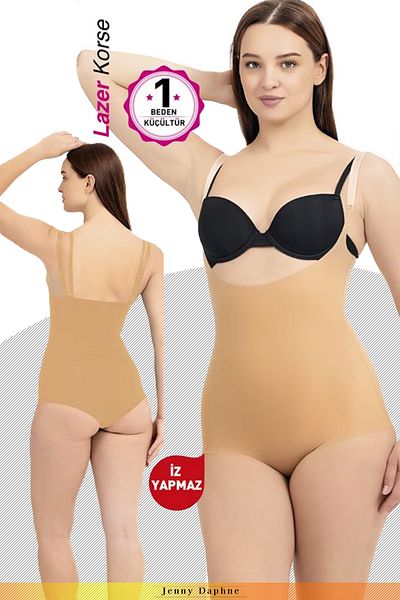 Jenny Daphne Underbust Bady Corset with Non-Marking Snaps on Our Laser Cutting - 8005