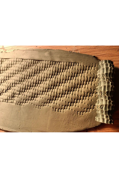 Enbceramic 8 Cm Doku Rulosu Silindir Mühür Seramik&polimer Kil Desen Oklavası...