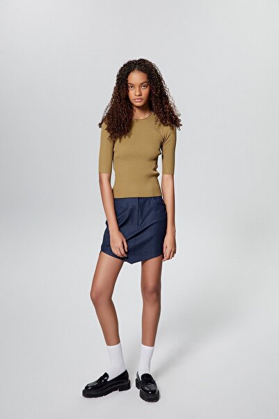 rue Βασική πλεκτή μπλούζα