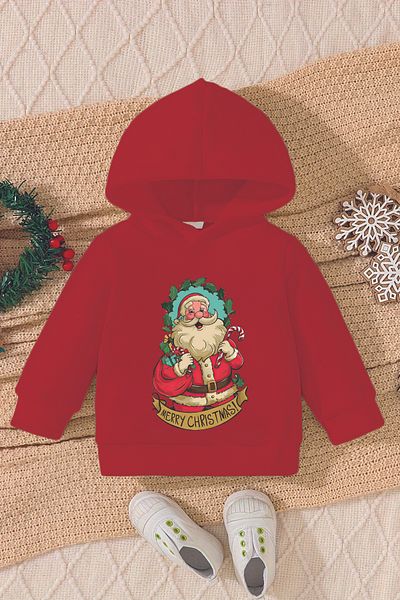 ADABEBEK Santa Claus Printed Christmas Baby Sweatshirt - Special Gift 23094
