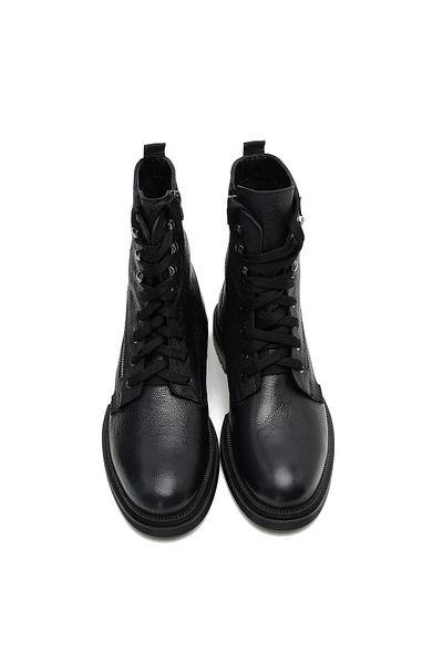 Desa Ανδρικές δερμάτινες μπότες Bernal Black