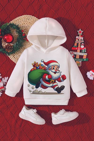ADABEBEK Santa Claus Printed Christmas Baby Sweatshirt - Special Gift 23094