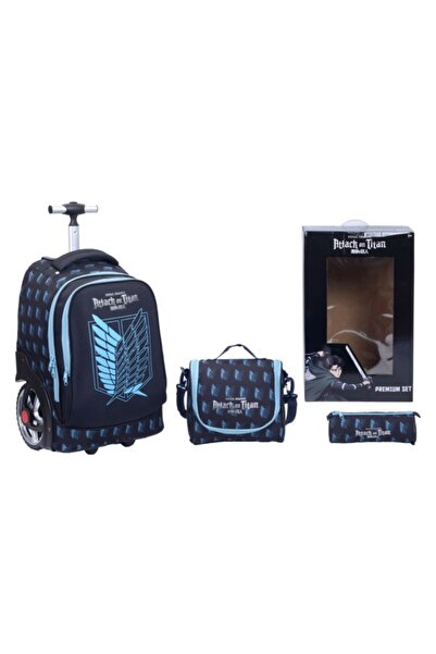 Marvel مجموعة حقيبة ظهر بعجلات كبيرة من Attack On Titan مكونة من 3 قطع
