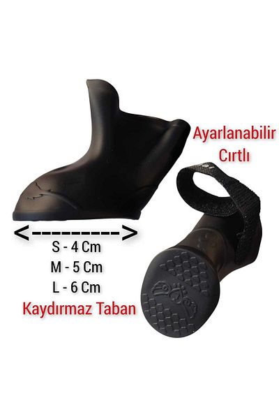 Mucha Cat and Dog Paw Shoes Silicone Non-Slip Sole Velcro Pet Paw Shoes