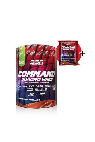 SSN Sports Style Nutrition Command Quadro Whey - 366 Gr Chocolate Color Protein Powder