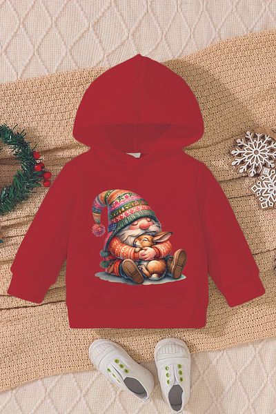 ADABEBEK Christmas Dwarf Printed Christmas Baby Sweatshirt - 23079