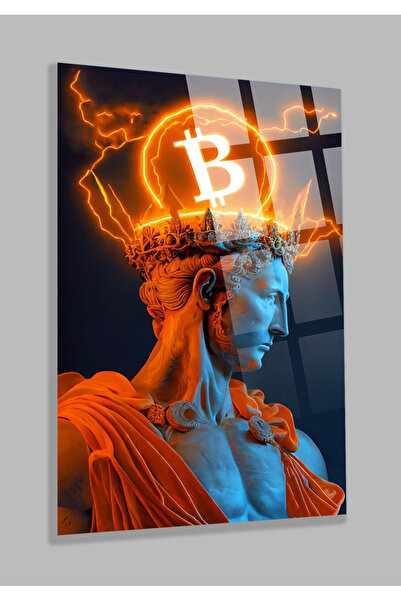 TAULART TABLA DE STICLA BITCOIN DESIGN MINUNAT TABLA DE STICLA INTRACTABILĂ T...