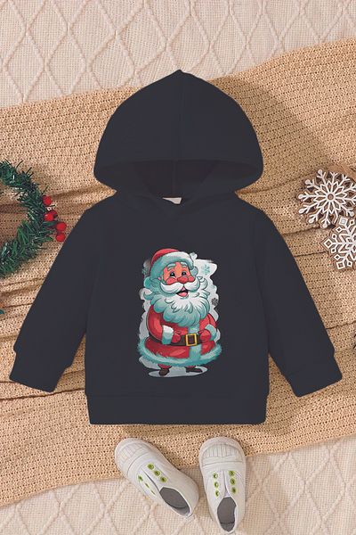 ADABEBEK New Year's Special Happy Santa Printed Baby Sweatshirt 23071