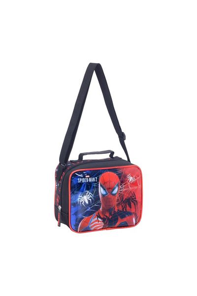 Marvel Spiderman 2 Zipper Closure Rectangular Shaped Lunch Bag