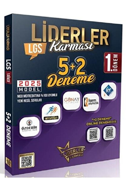 Açı Yayınları 8.Sınıf Liderler Karması 2025 MODEL LGS 1.Dönem 5+2 Deneme / 5 ...