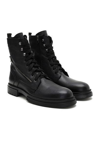 Desa Ανδρικές δερμάτινες μπότες Bernal Black