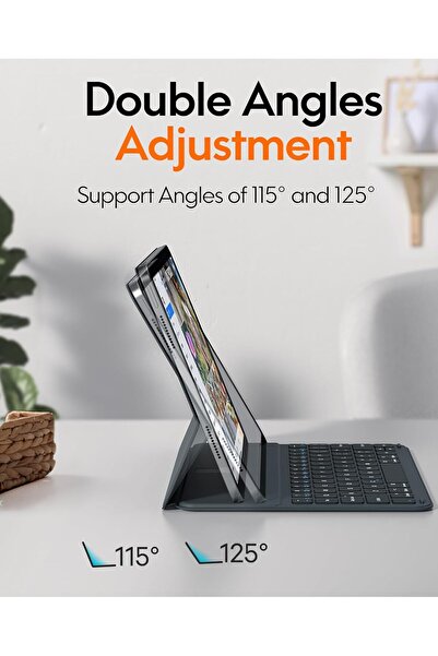 Yesido İpad Air 4 Ve 5. Nesil 10.9 inç Uyumlu Manyetik Magic Keyboard Slim Katlanan Klavyeli Tablet Kılıf