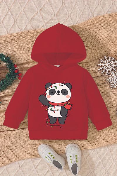 ADABEBEK New Year's Special - Panda Printed Baby Sweatshirt 23195