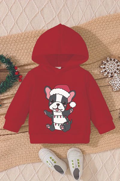 ADABEBEK Christmas Printed Puppy Baby Sweatshirt - 23197