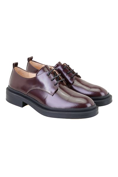 Desa Women's Burgundy Leather Classic Shoes