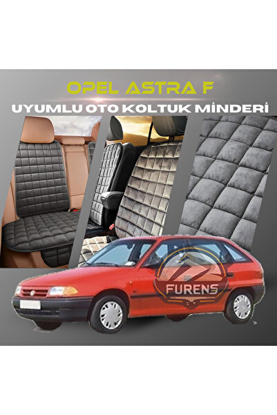 SHOOPLAA مجموعة وسائد مقعد السيارة Opel Astra F بلون أنثراسايت مع جيوب ريش تا...