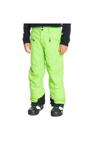 Quiksilver Snowboard Pants for Boys Boundry Youth Green Snowboard for Boys