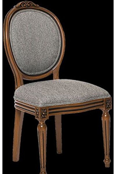 Ankara Mobilya Sandalye 12889 Zus2152 Madalyon Model Kayın Torna Retro Ayak Parlak Ceviz El Yapım