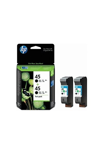 HP 45 CC625AA Ikili Paket Siyah Kartuş