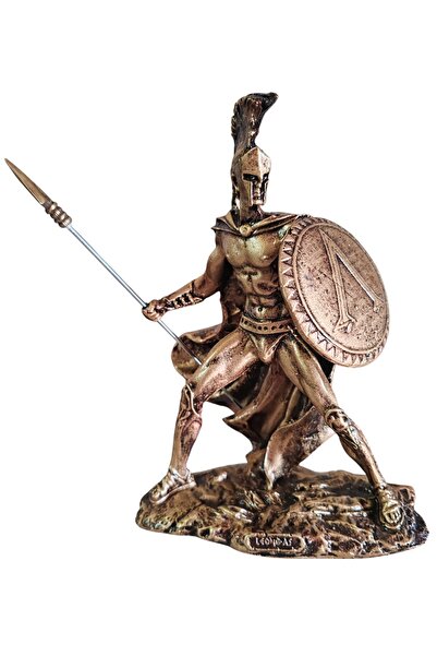 Sparta Kralı Büyük Leonidas Heykeli Dekoratif Biblo Hediyelik Eşya