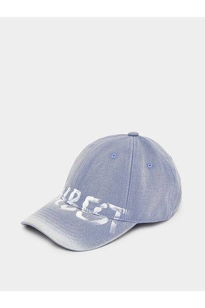 Styli Slogan Print Denim Look Baseball Cap