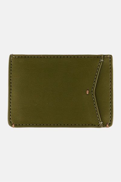 Fossil Men Brand Logo Card Case 7 H x 10 L x 1 W cm, Olive
