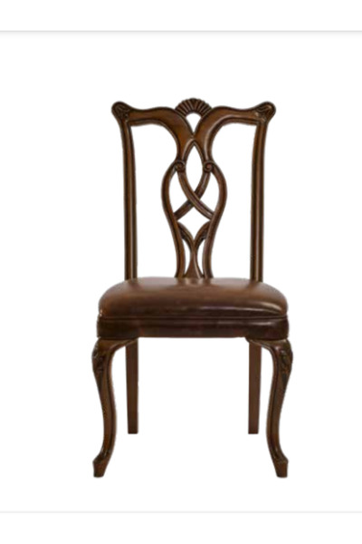 BENGİ TİCARET Sandalye 19741 ST ZUS002 Kayın Ahşap Suni Deri Kahverengi Kumaş...