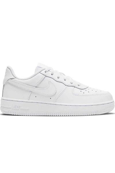 Nike Air Force 1 Ps Λευκό Δερμάτινο Παπούτσια Γνήσιο Δερμάτινο Unisex Casual Αθλητικά Παπούτσια Λευκά