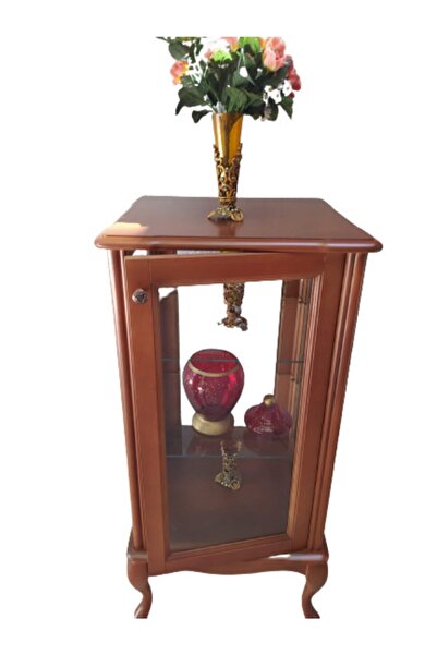 BENGİ TİCARET Gümüşlük vitrin 19737 KARE Model 120 Parlak Ceviz Kayın Lükens ...