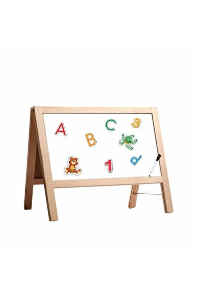 DIY Toys Çift Taraflı Manyetik Masaüstü - Ahşap Yazı Tahtası