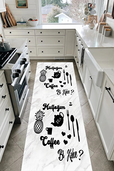 Bordo Halı Yıkanabilir Kaymaz Taban Halı Salon Dekor Yolluk Koridor Mutfak Halısı Bikahve