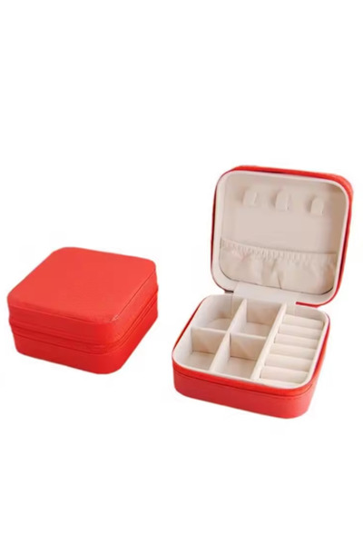 gaman Travel Boy Stylish Design Red Jewelry- Jewelry Organizer Box Ring-Earrings-Necklace Organizer with Compartments