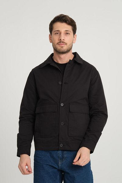 Store Men's Regular Fit Gabardine Jacket - Coat