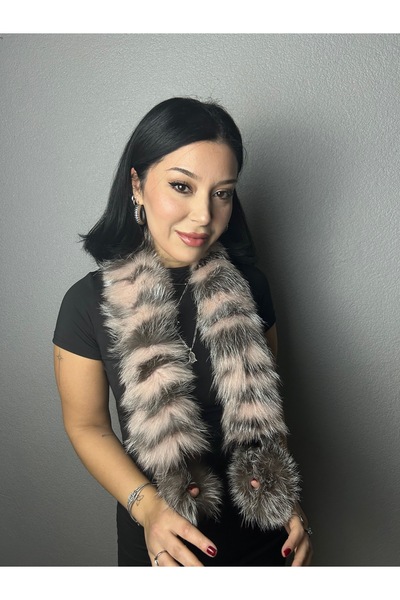 yosma Atkı Boyunluk Kürk Kurk Kaskol Kaşkol Atki