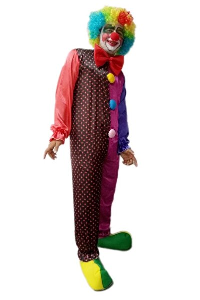 Kostüm Sarayı Костюм клоуна для дорослих з візерунком