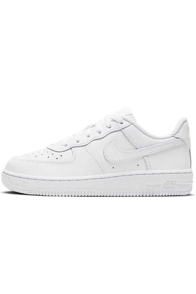 Nike Air Force 1 Ps Λευκό Δερμάτινο Παπούτσια Γνήσιο Δερμάτινο Unisex Casual Αθλητικά Παπούτσια Λευκά