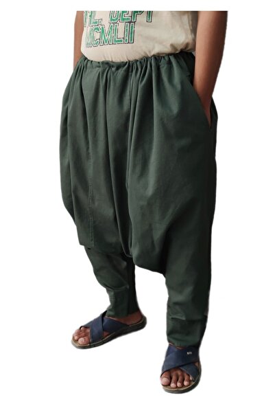 Kostüm Sarayı Haki Yeşil Yetişkin Erkek Şalvar