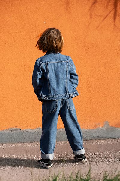 Catz Kids Jachetă Boyfriend Jean 100% bumbac bleumarin