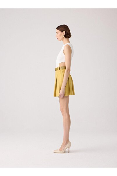 rue Εκρού πλεκτό μπούνιερ με λεπτομέρεια στην πλάτη