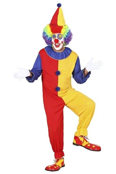 Kostüm Sarayı Костюм клоуна для дорослих Модель-6 | Костюм клоуна для дорослих з капюшоном