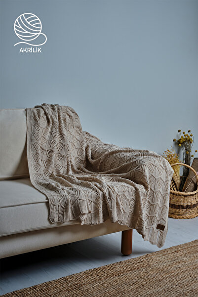 Nazik Home Глибока в'язана телевізійна ковдра (130 x 150 см)