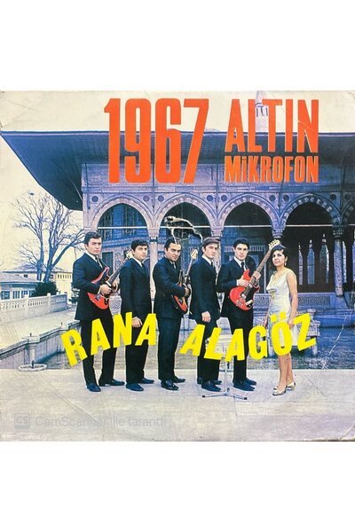 Plak İstasyonu Rana Alagöz 1967 Altın Mikrofon Bahçelerde Böğrülce 45lik plak
