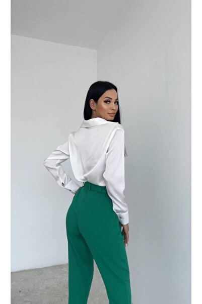 Swass Skinny Leg Classic Belted Fabric Trousers